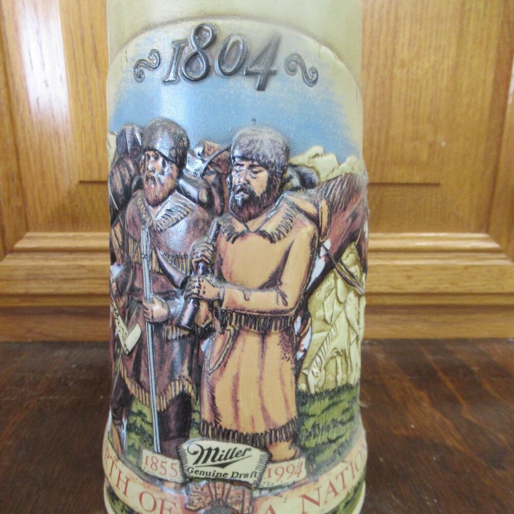 MILLER GENUINE DRAFT “Birth Of A Nation” Stein, 1804 Lewis And Clark Expedition